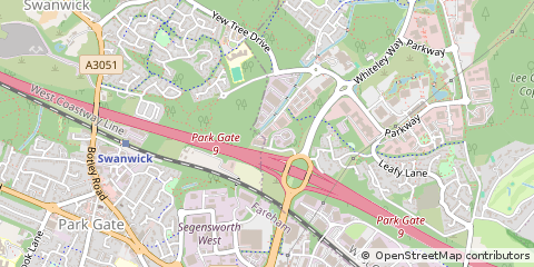 Map of Fareham