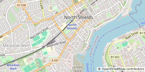 Map of North Shields
