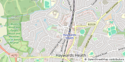 Map of Haywards Heath