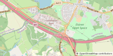 Map of Borehamwood