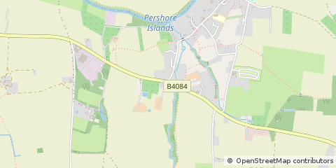Map of Pershore, Worcs