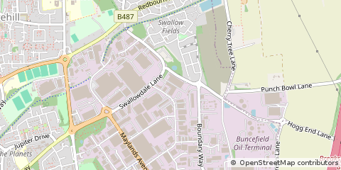 Map of Hemel Hempstead, Hertfordshire
