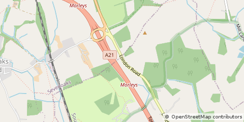 Map of Sevenoaks