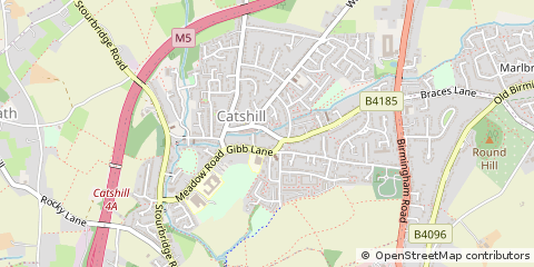 Map of Bromsgrove, West Midlands