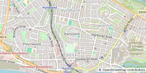 Map of Glasgow, Lanarkshire
