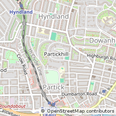 Map of Glasgow, Lanarkshire
