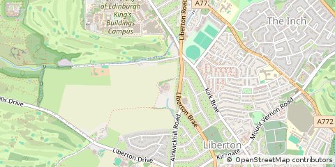 Map of Edinburgh, Midlothian