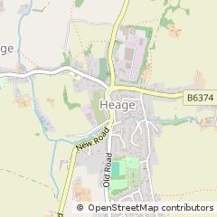 Map of Belper, Derbyshire