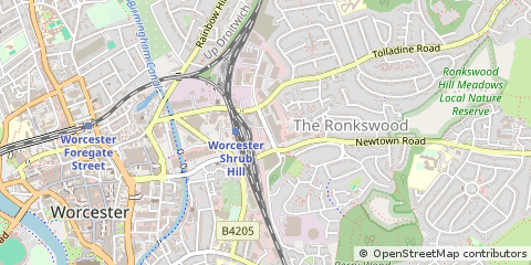 Map of Worcester