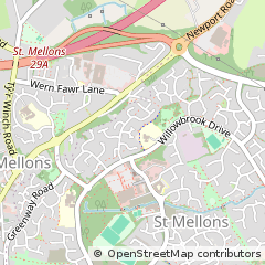 Map of Cardiff, Glamorgan