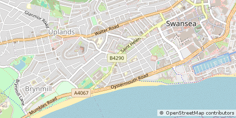 Map of Swansea