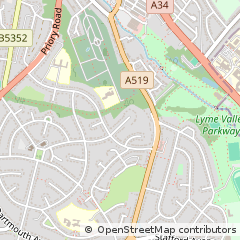 Map of Newcastle, Staffordshire