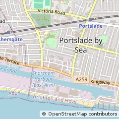 Map of Portslade, Brighton