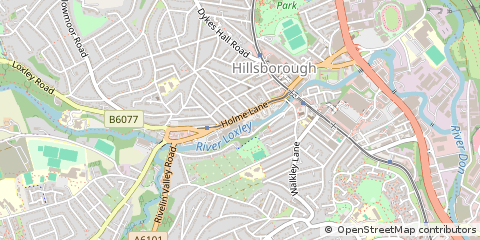 Map of Sheffield
