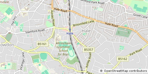 Map of Altrincham