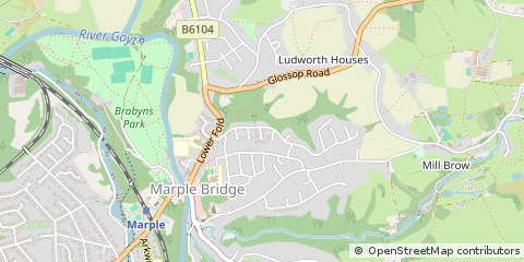 Map of Stockport, Cheshire