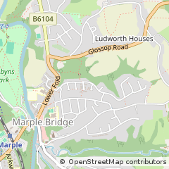 Map of Stockport, Cheshire