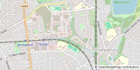 Map of Bridgend