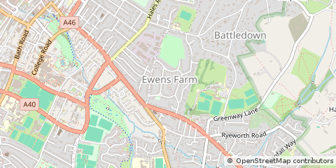 Map of Cheltenham