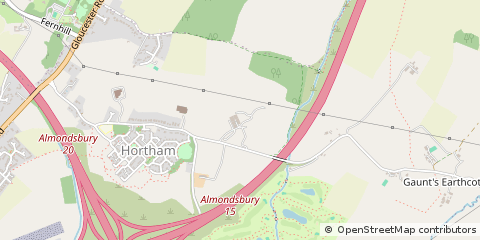 Map of Bristol, Gloucestershire