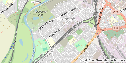 Map of Doncaster, South Yorkshire