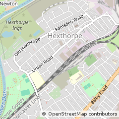 Map of Doncaster, South Yorkshire