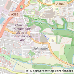 Map of Plymouth, Devon