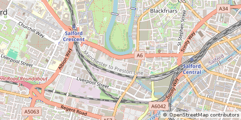 Map of Salford