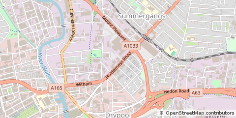 Map of Hull, East Yorkshire