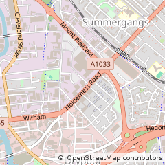 Map of Hull, East Yorkshire