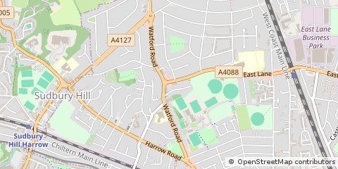 Map of Wembley, Middlesex