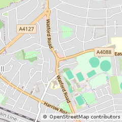 Map of Wembley, Middlesex
