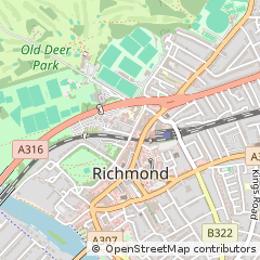 Map of Richmond, Surrey