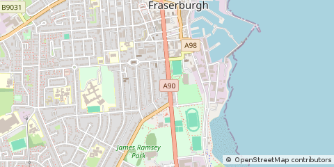 Map of Fraserburgh, Aberdeenshire