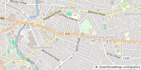 Map of Belfast