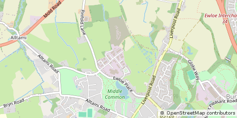 Map of Buckley, Flintshire