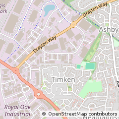 Map of Daventry, Northants