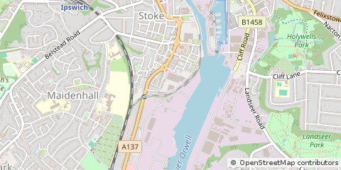 Map of Ipswich, Suffolk