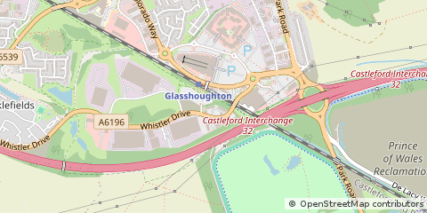 Map of Castleford, West Yorkshire
