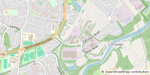 Map of Washington, Tyne & Wear