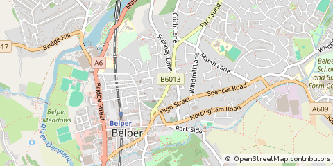Map of Belper