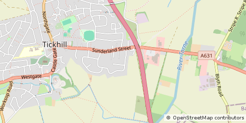Map of Doncaster