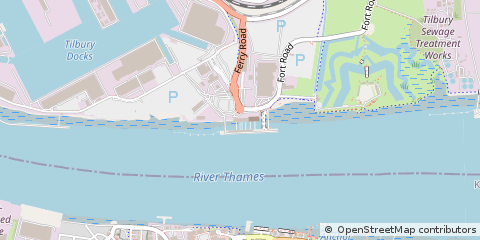 Map of Tilbury, Essex