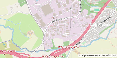 Map of Cumbernauld, North Lanarkshire