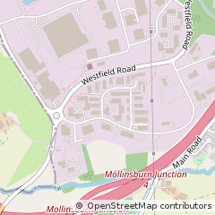 Map of Cumbernauld, North Lanarkshire