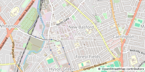 Map of NEW Basford, Nottingham