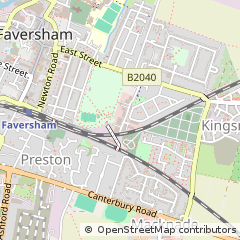 Map of Faversham, Kent
