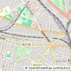 Map of Hove, East Sussex