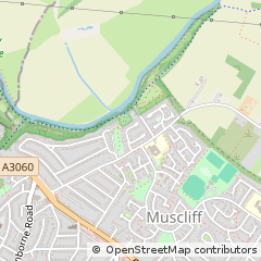 Map of Bournemouth, Dorset