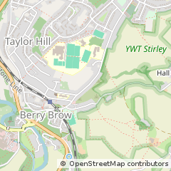 Map of Huddersfield, West Yorkshire